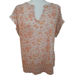Lucky Brand short sleeve BOHO style tunic size 1X